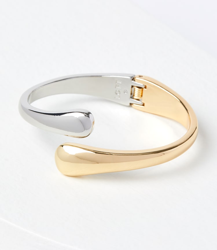 Mixed Metal Cuff Bracelet display picture 1