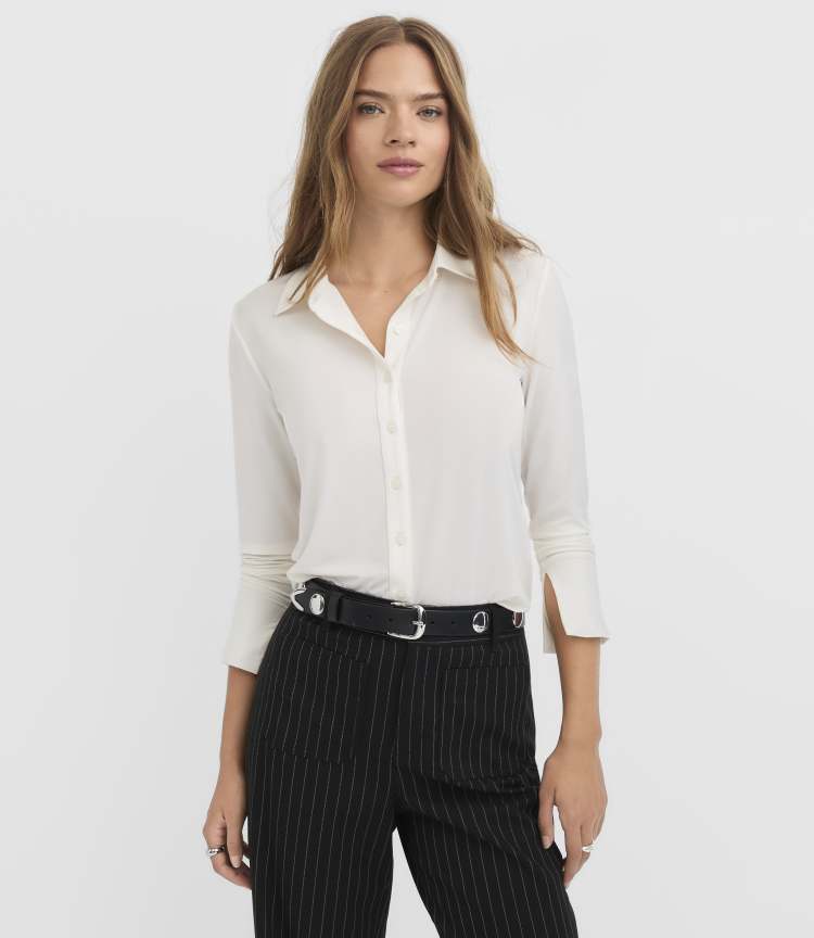 Loft Jersey Shirt Size 2XL Whisper White Women's
