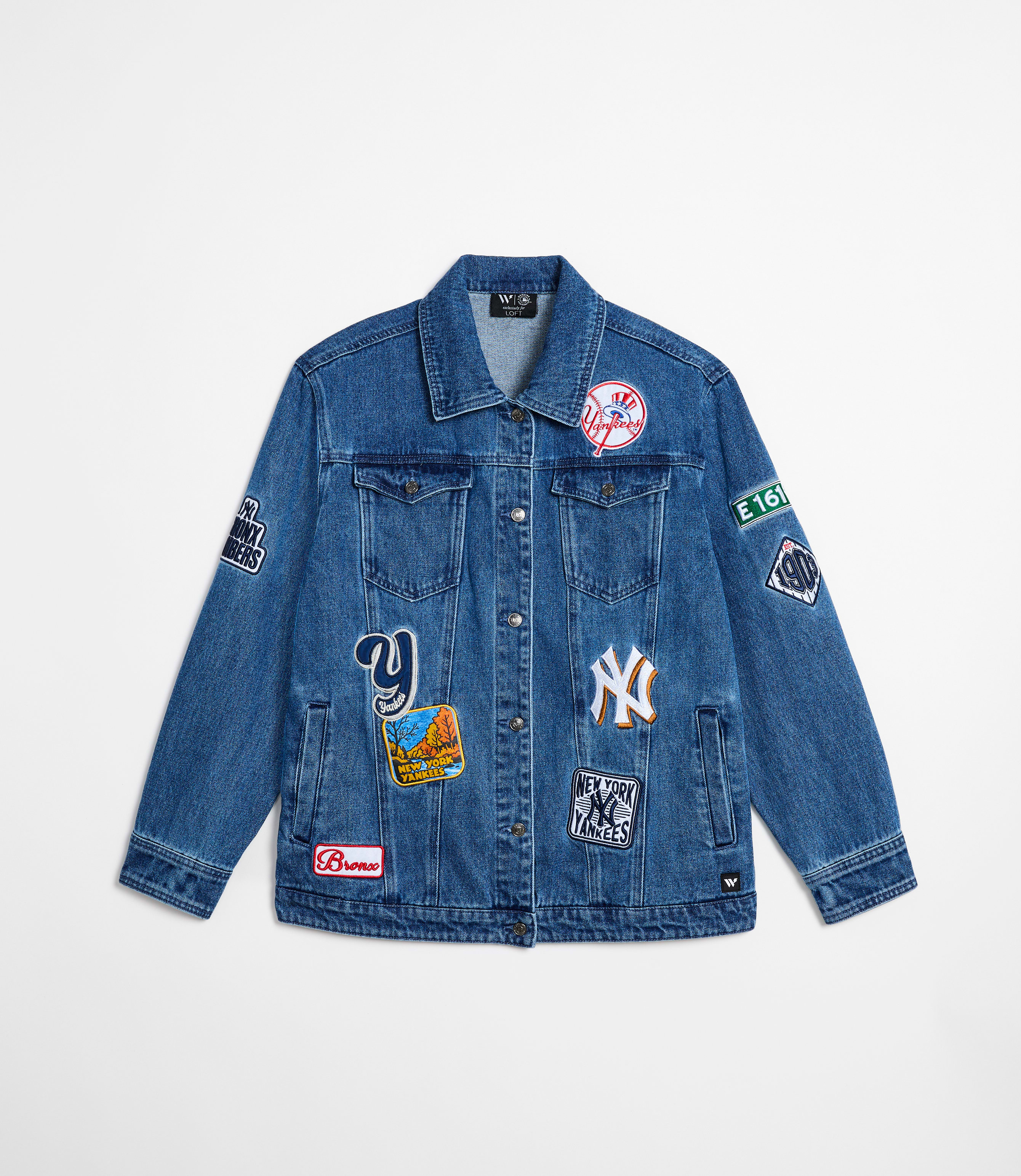 ジャケット・アウター argue baseball denim wide shirt jacket 774778_019387