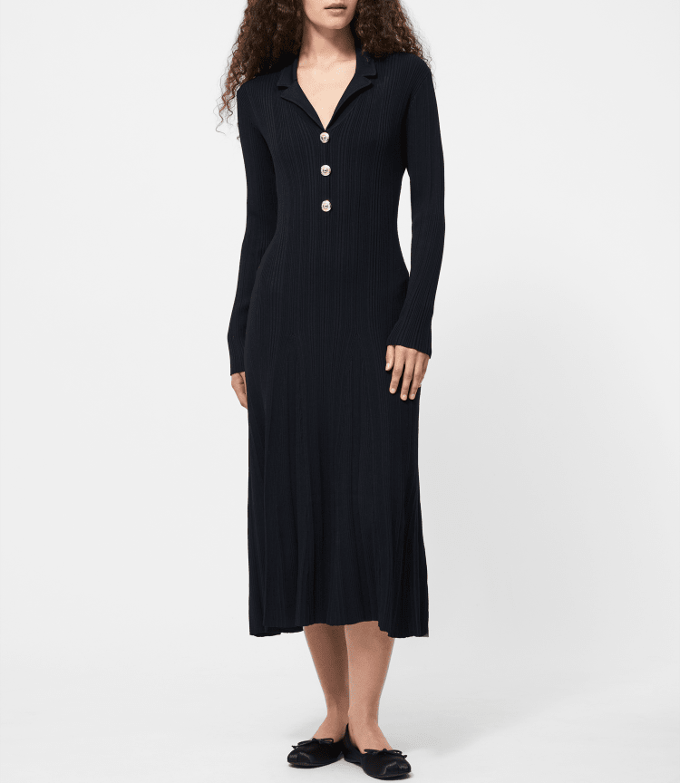 french connection echo long sleeve dress Echo Collared Long Sleeve Shift Dress (Women)