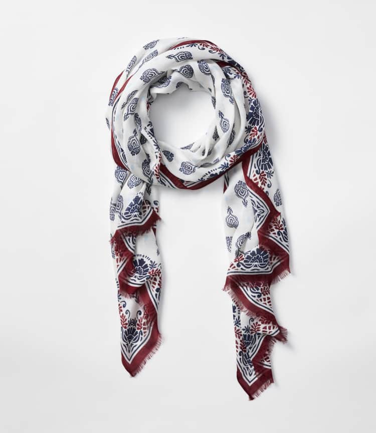 Border Paisley Scarf