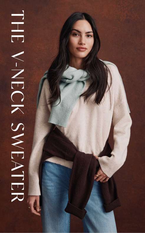 V-neck sweater