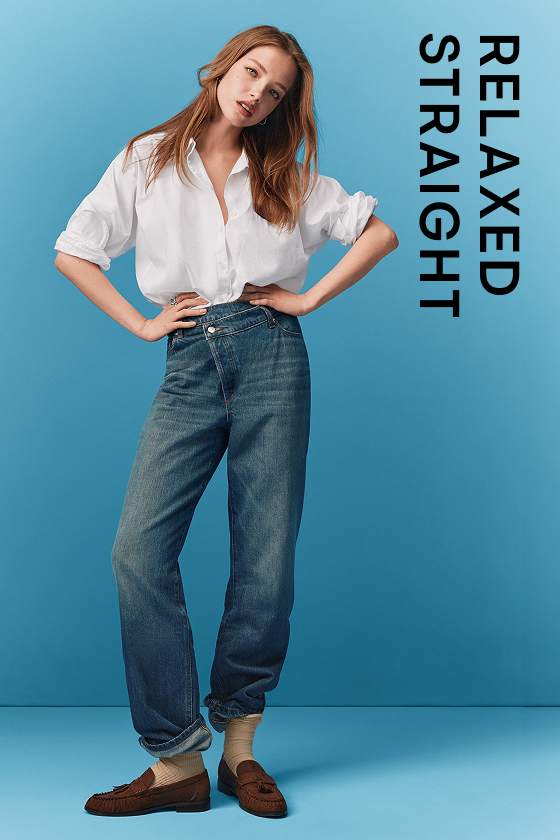 Shop relaxed straight leg Rivete Denim