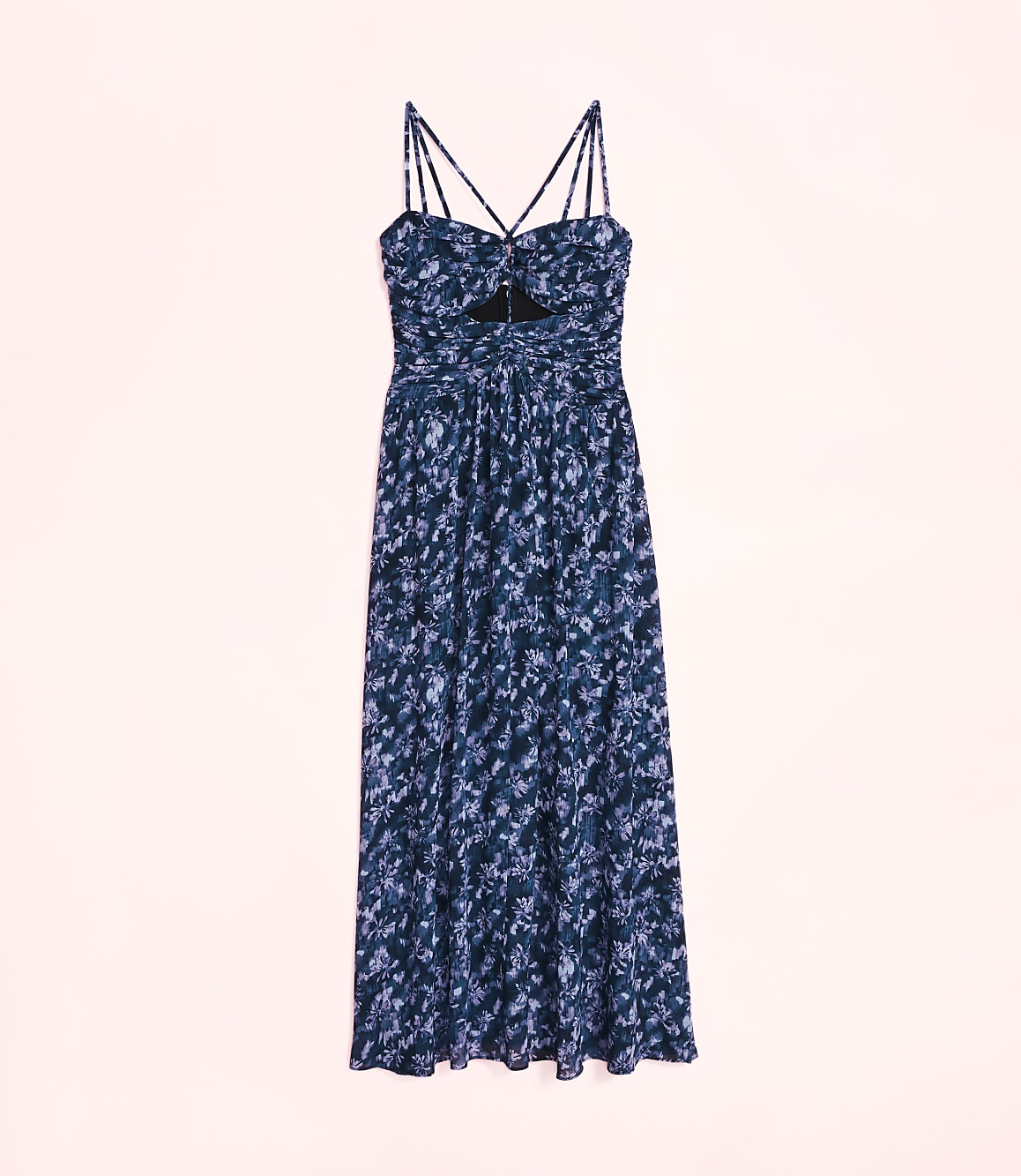 Lately Floral Strappy Cutout Maxi Dress