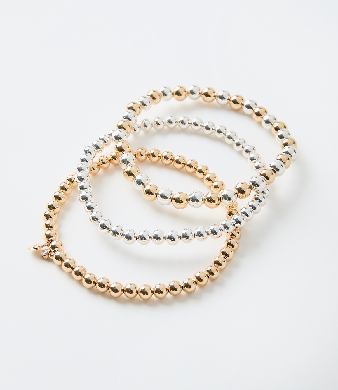 Mixed Metal Stretch Bracelet