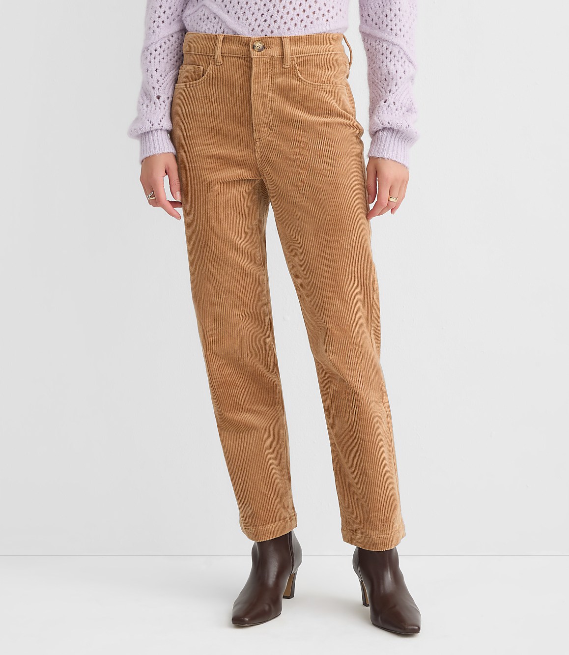 Petite Straight Corduroy Pants