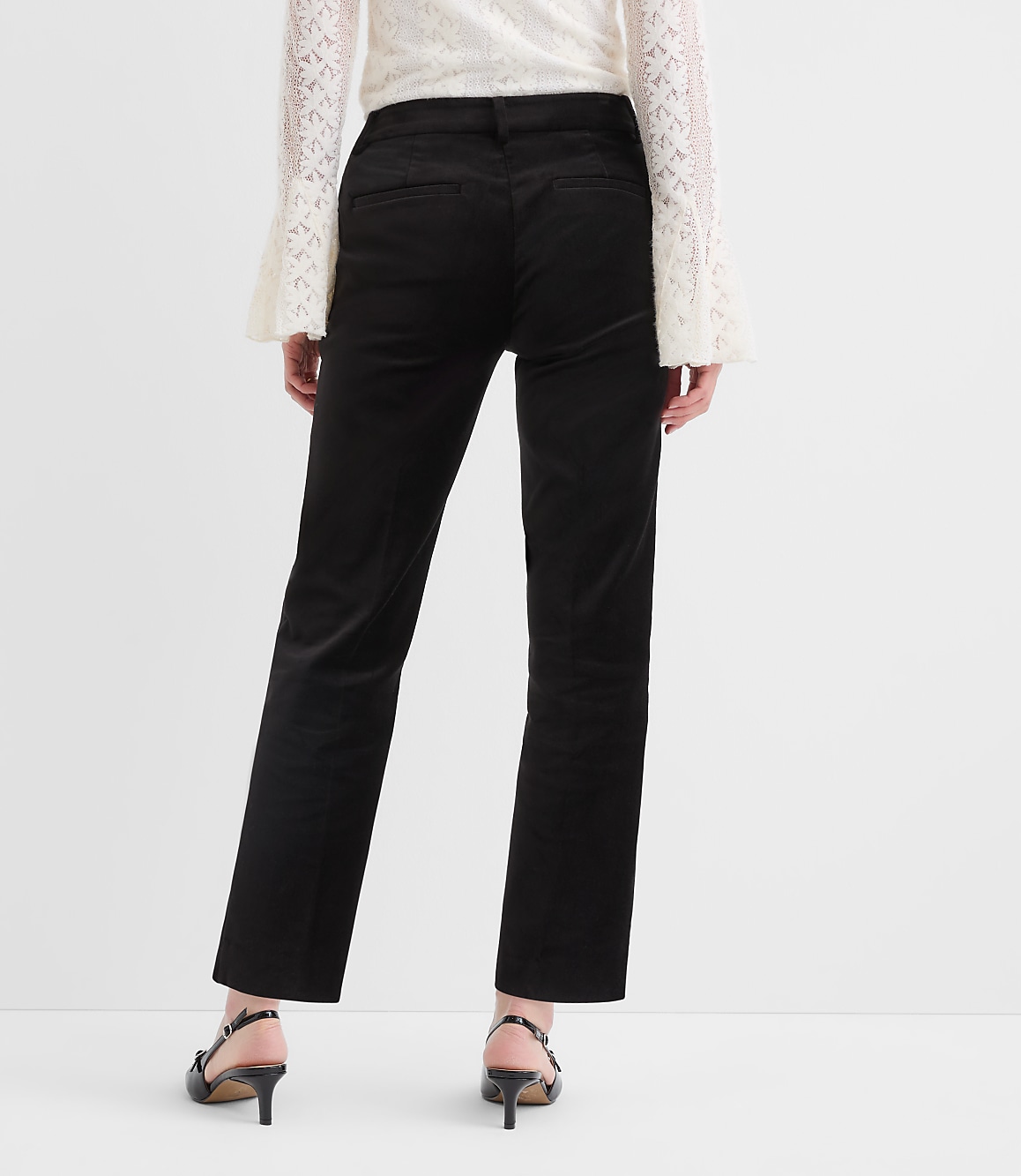 Petite Curvy Riviera Slim Pants in Velvet