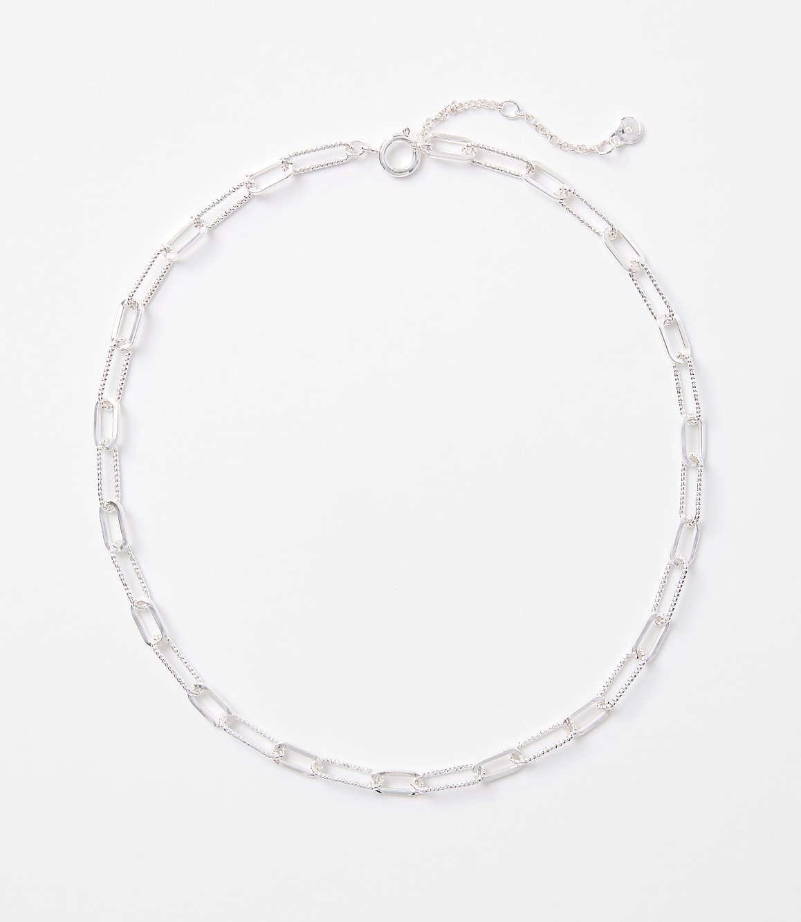 Textured Chain Link Necklace