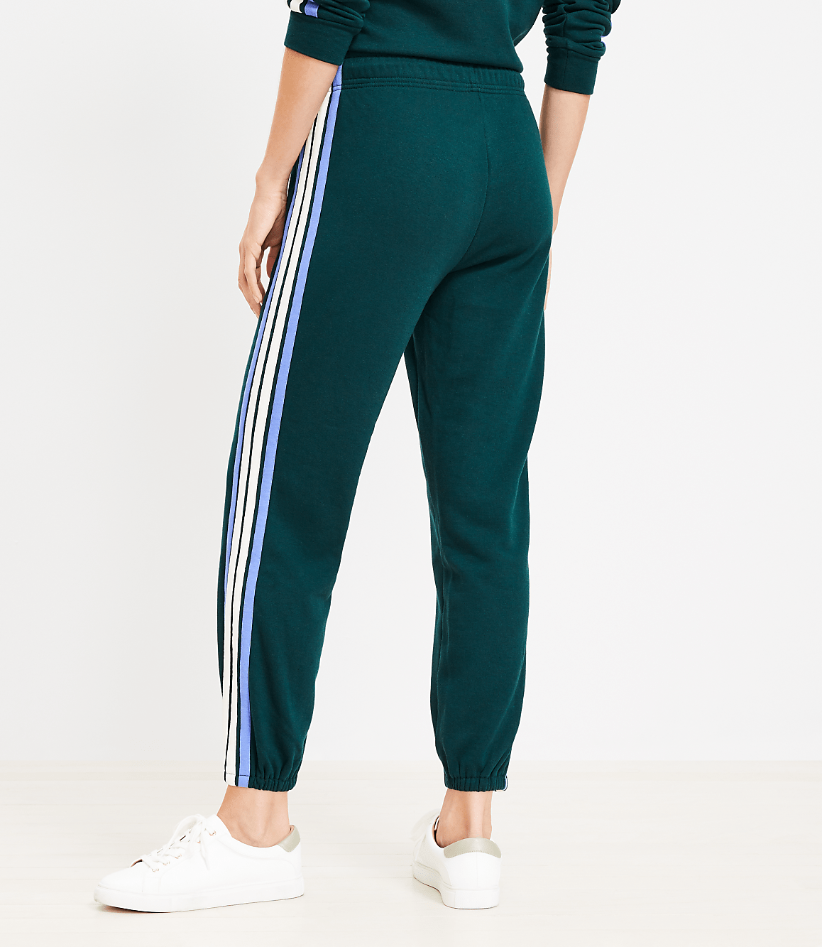 Lou & Grey Side Striped Cozy Cotton Terry Joggers
