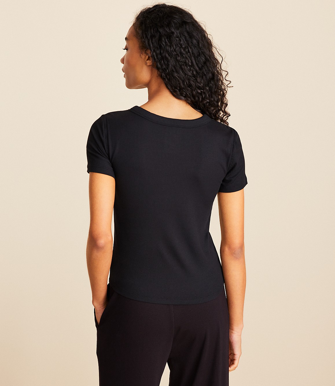 Lou & Grey Ribbed Bra Tee