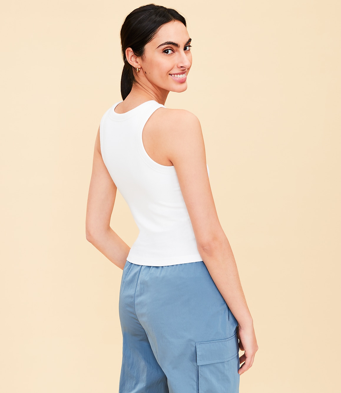 Lou & Grey Ribbed Bra Tank Top