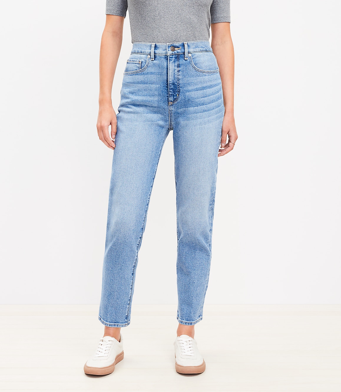 High Rise Slim Jeans in Mid Vintage Wash