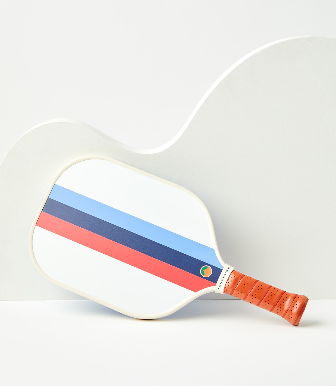Tangerine Striped Pickleball Paddle
