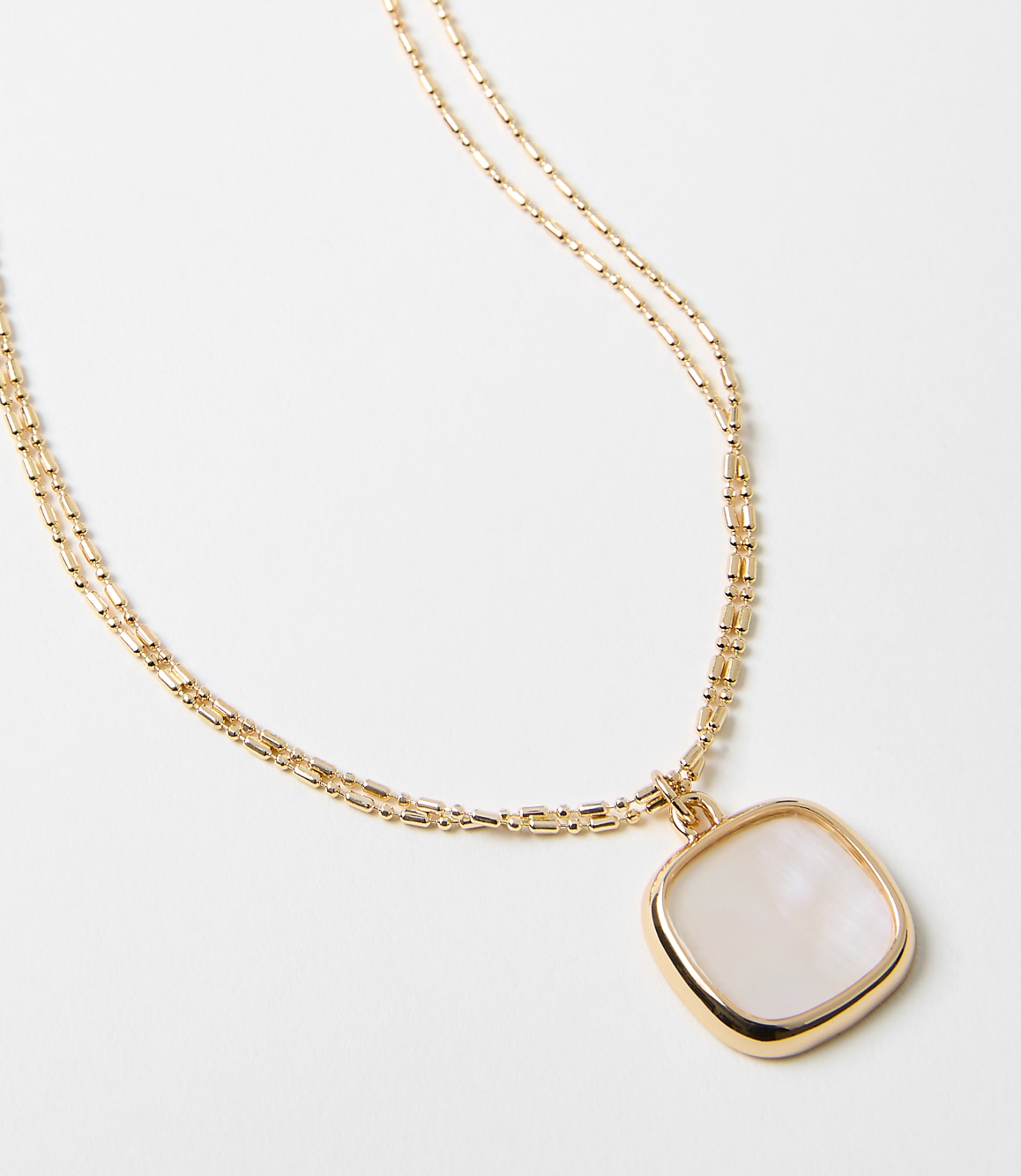 Double Chain Pendant Necklace