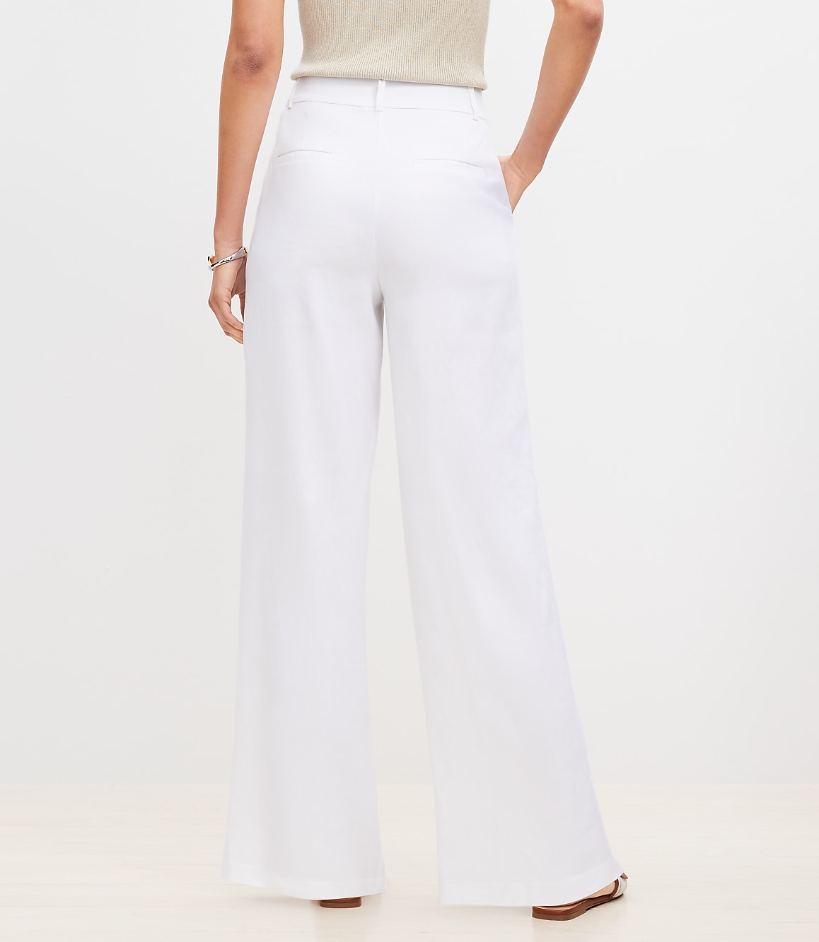 Peyton Trouser Pants in Linen Blend