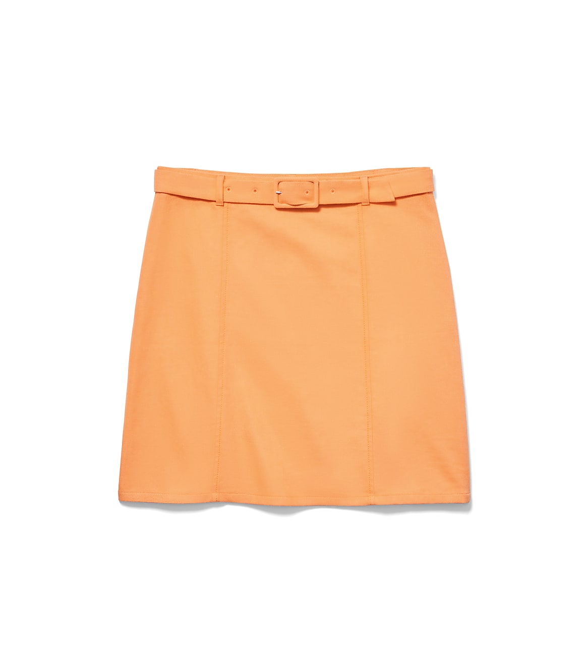 Belted Cotton Linen Skirt