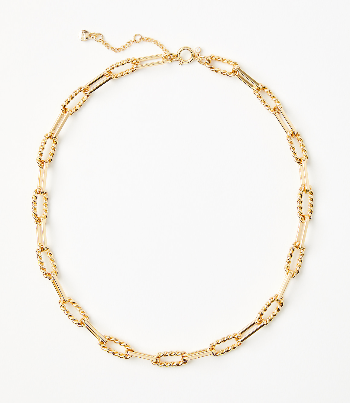 Textured Chain Link Necklace