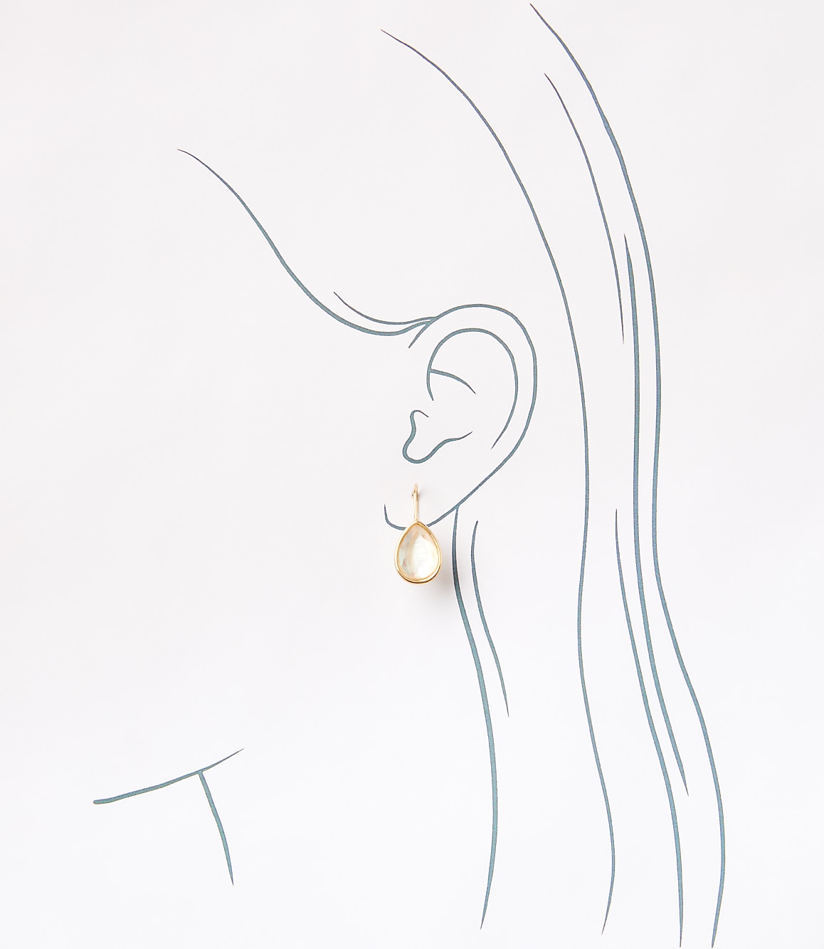 Mother Of Pearl Teardrop Earrings