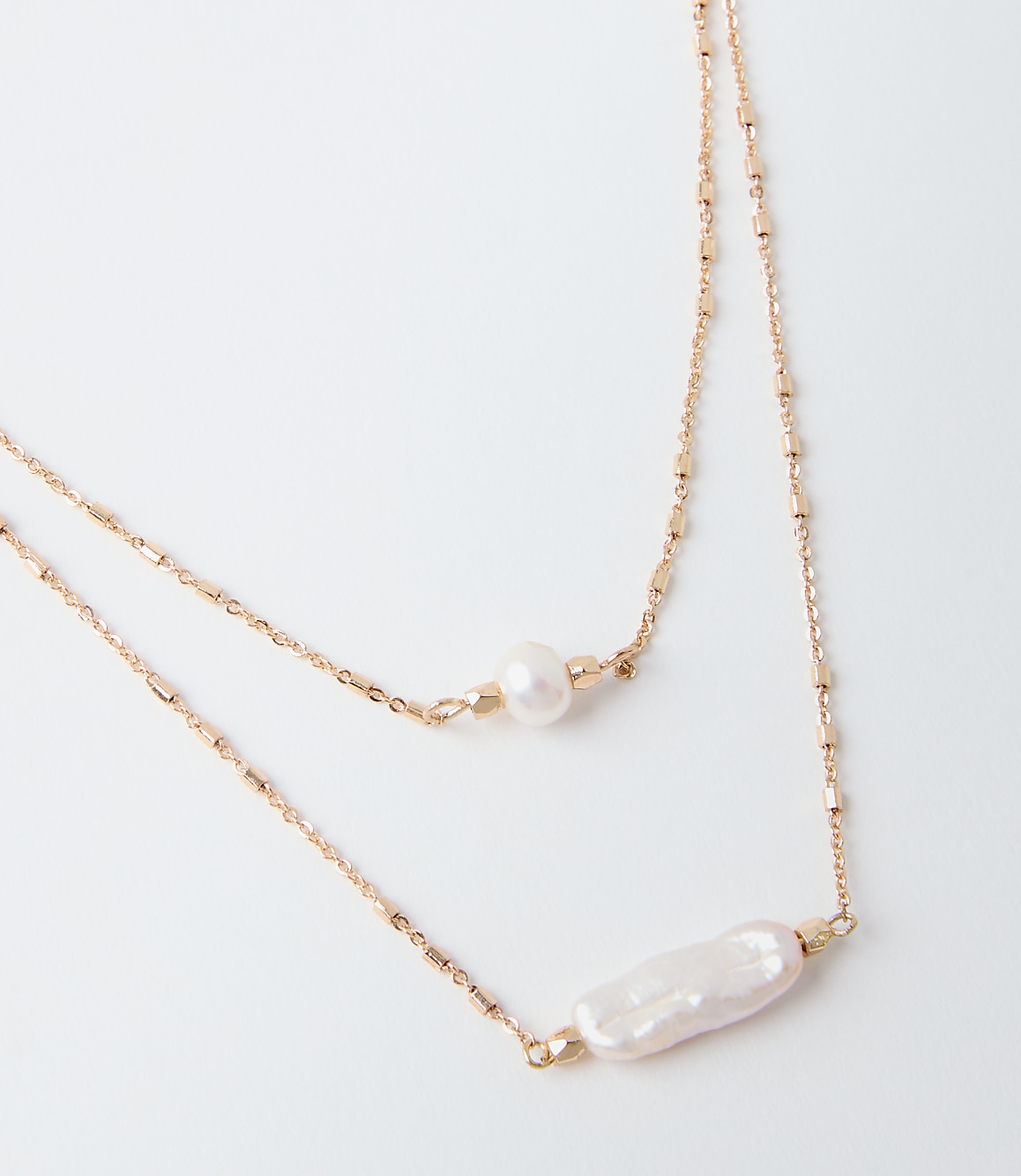 Pearlized Layered Necklace