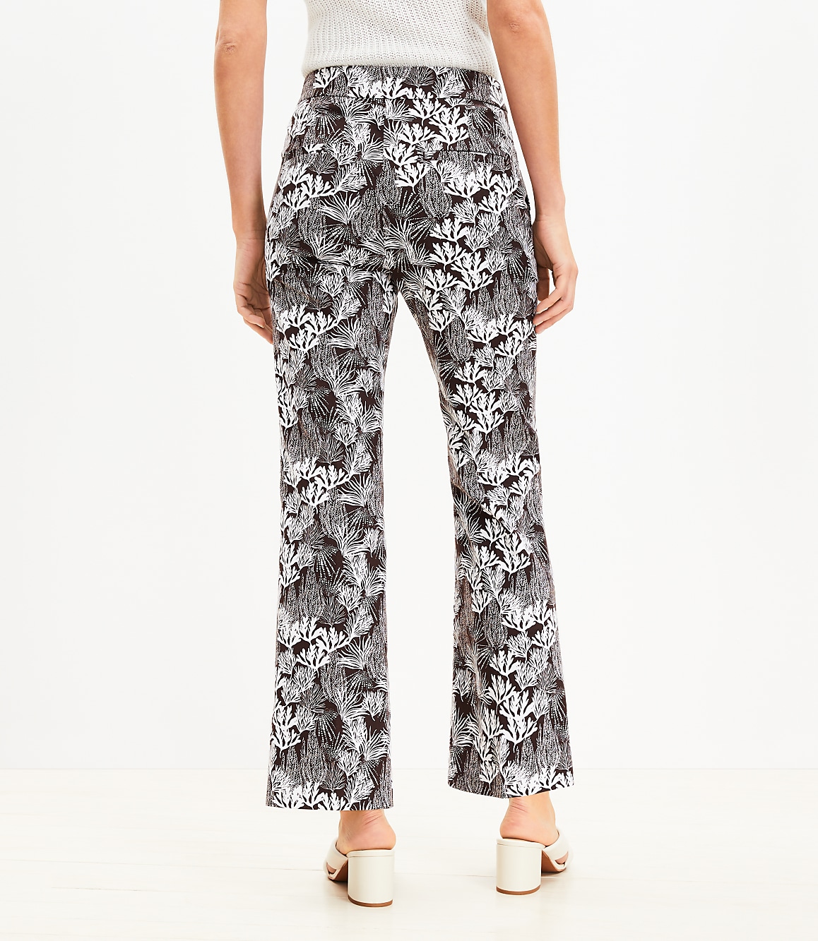 Kick Crop Pants in Coral Reef Pique