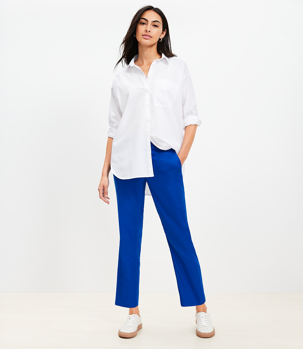 Riviera Slim Pants in Linen Blend