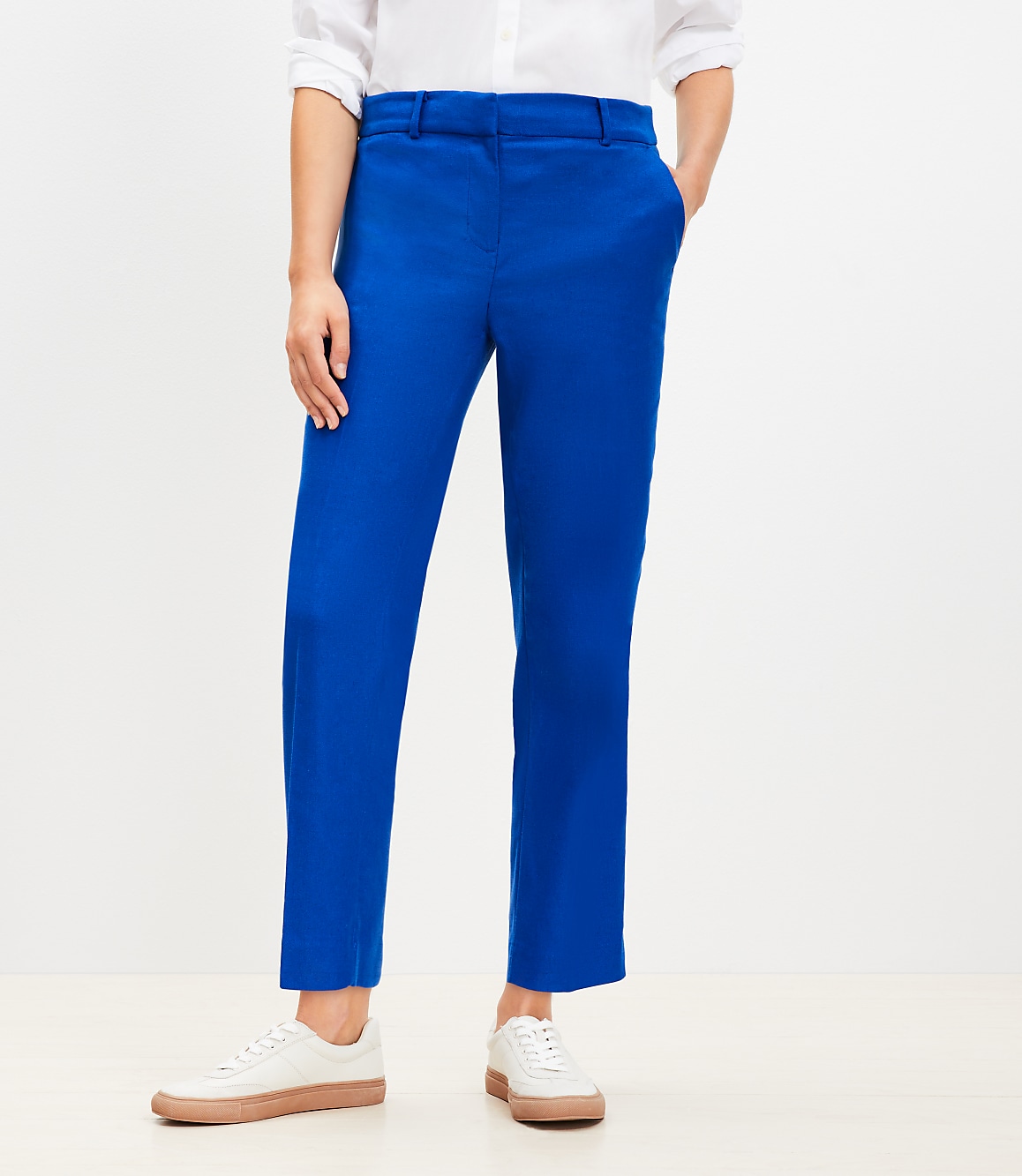 Riviera Slim Pants in Linen Blend