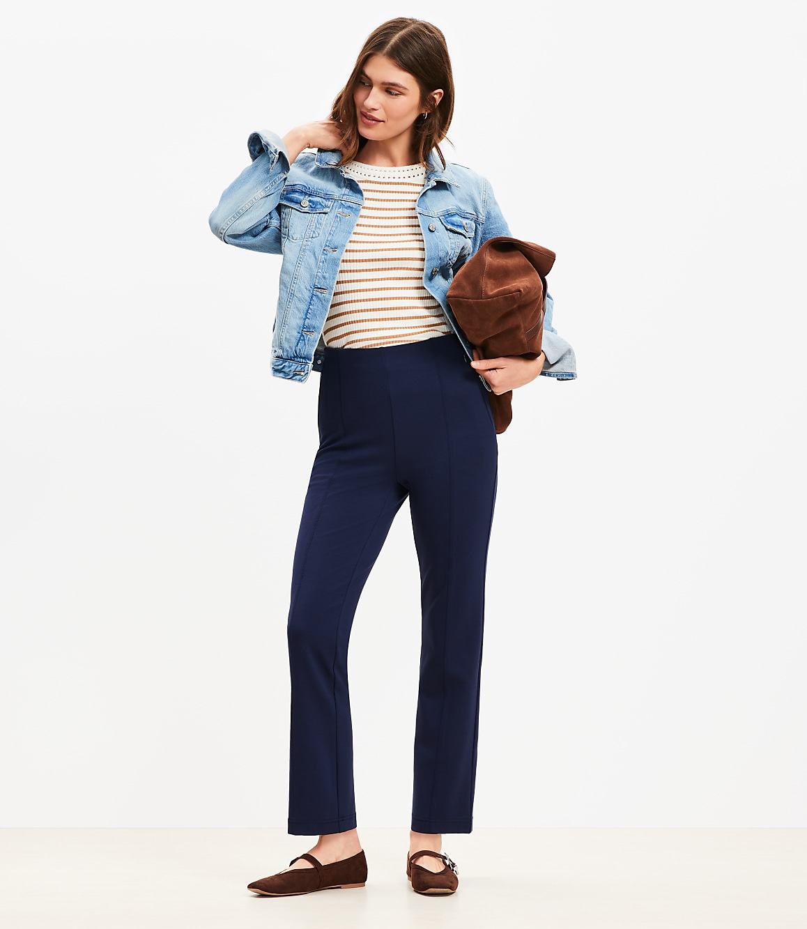 Ponte Straight Pants
