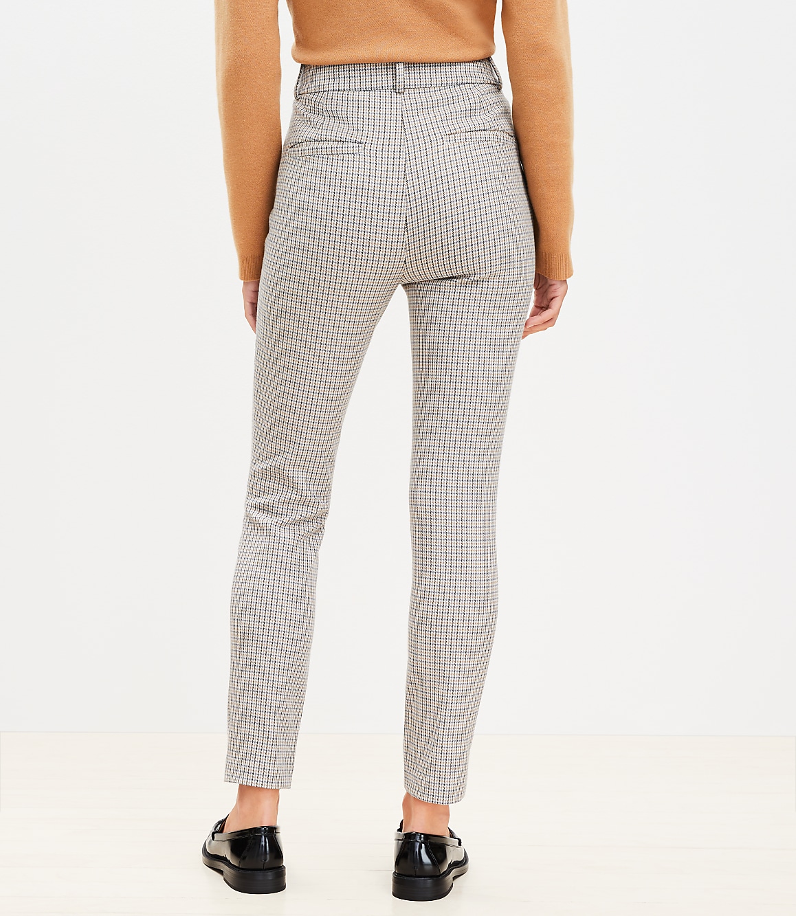 Petite Sutton Skinny Pants in Plaid Bi-Stretch
