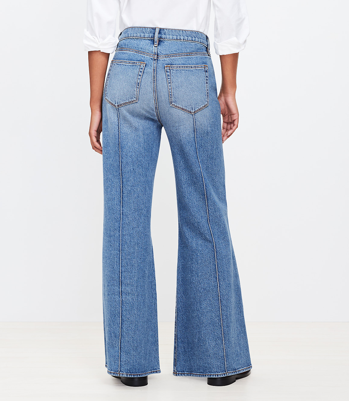 High Rise Super Flare Jeans in Vintage Indigo Wash