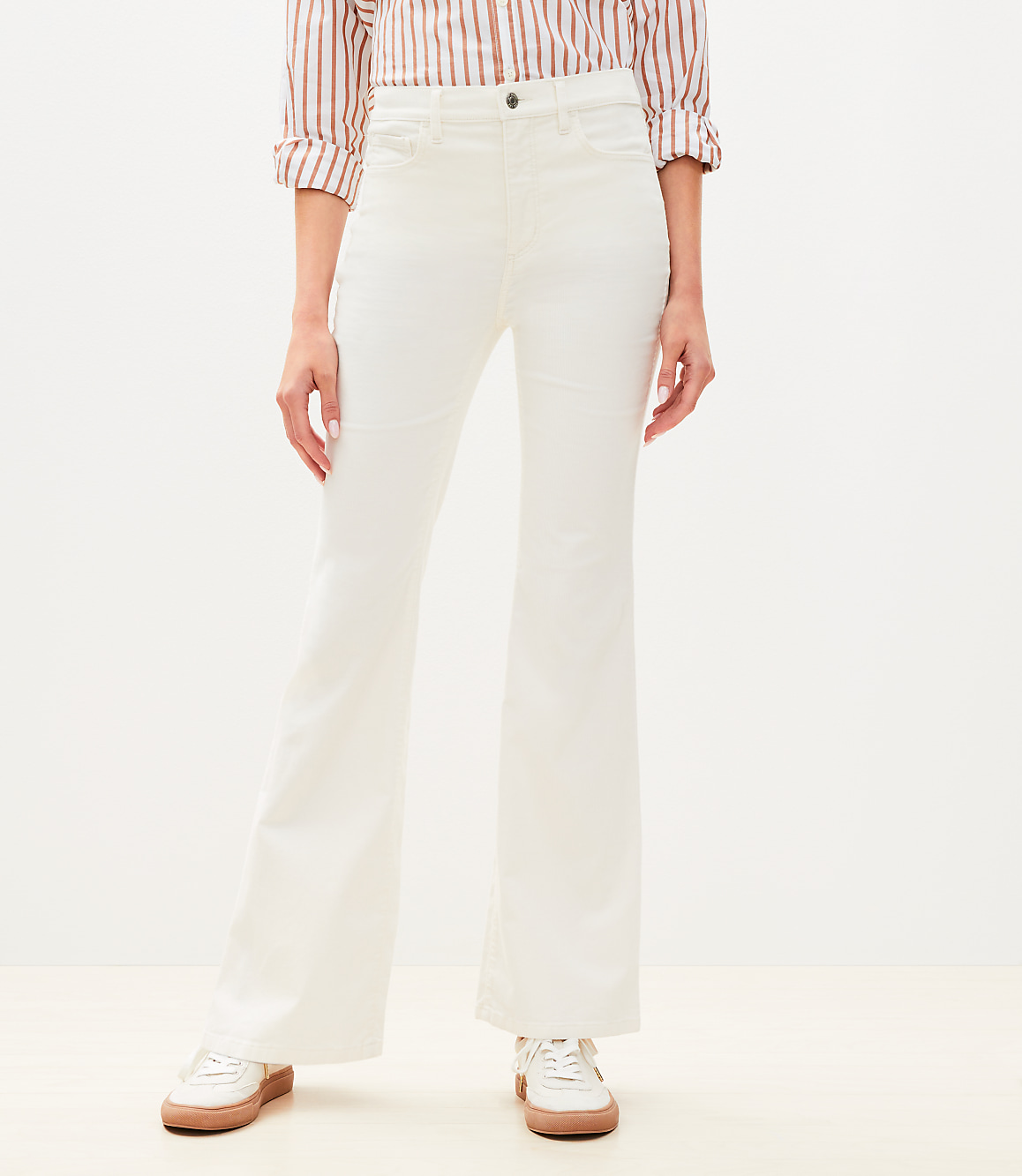 Slim Flare Pants in Corduroy
