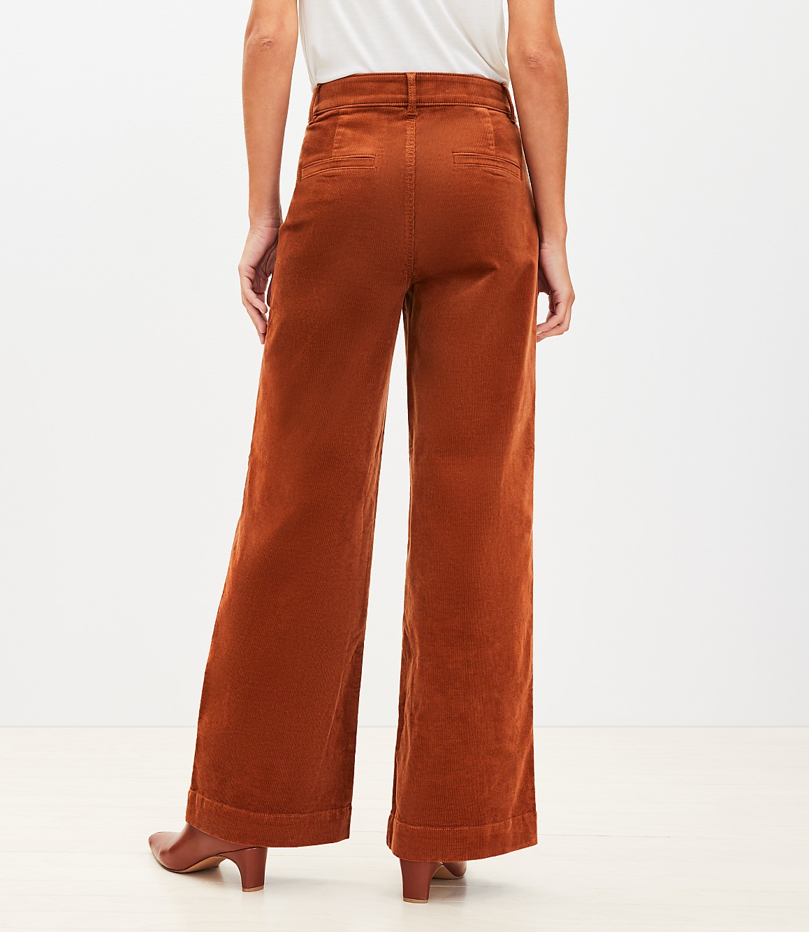 Palmer Wide Leg Pants in Brushed Corduroy