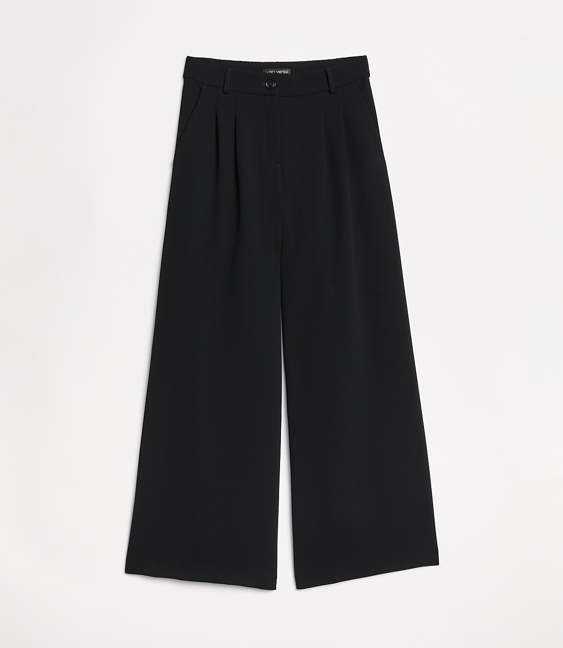 Petite LOFT Versa Crepe Drape Palazzo Pant