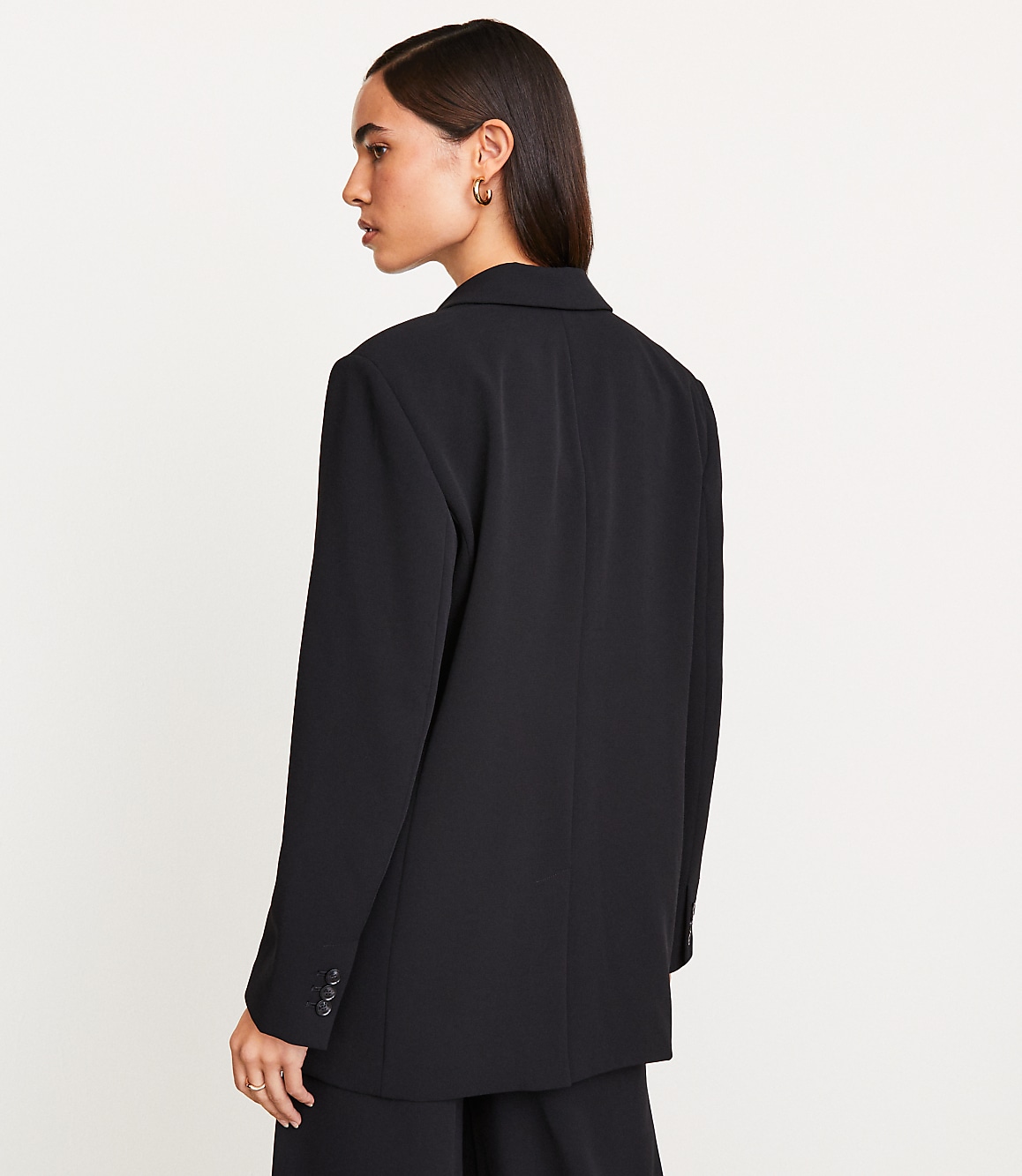 Tall LOFT Versa Crepe Drape Oversized Blazer