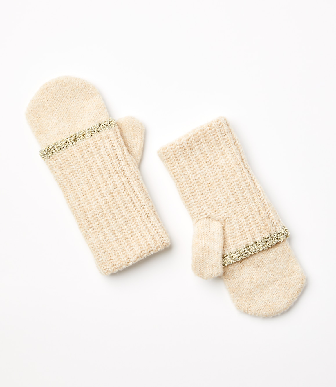 Shimmer Ribbed Mittens