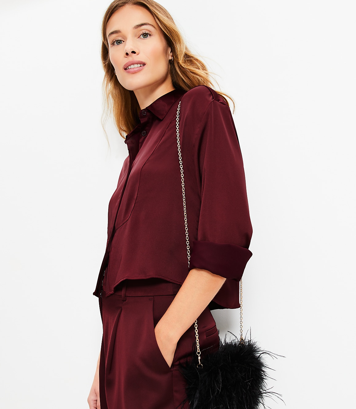 Satin Modern Bib Shirt
