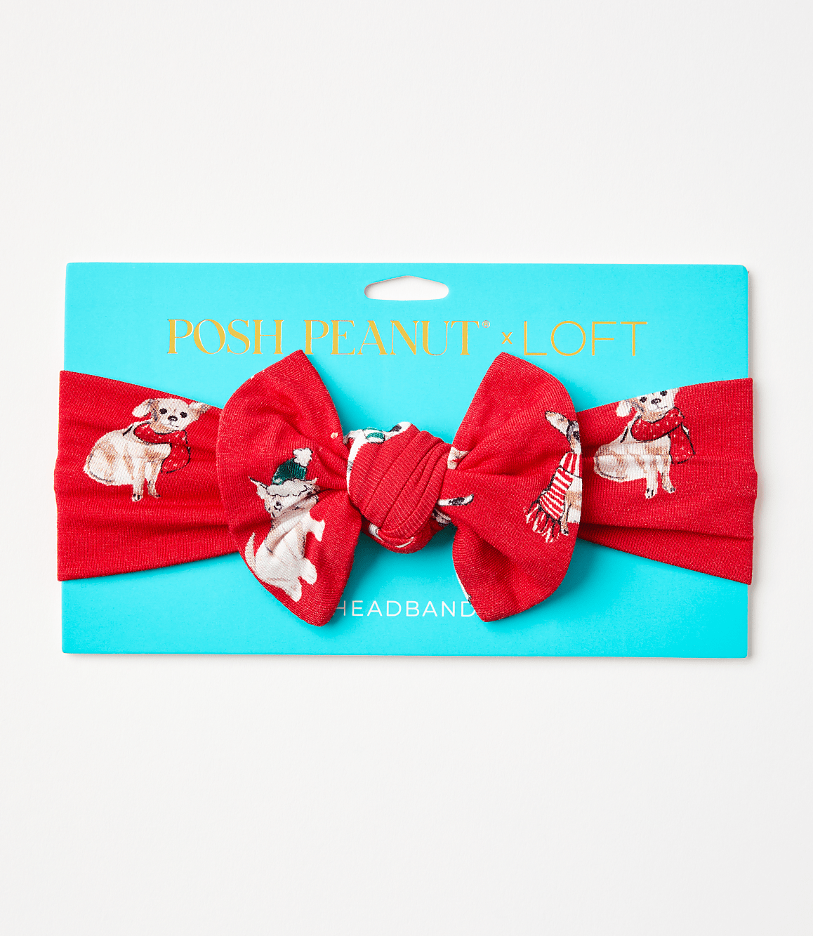 Posh Peanut Holiday Dog Infant Headwrap