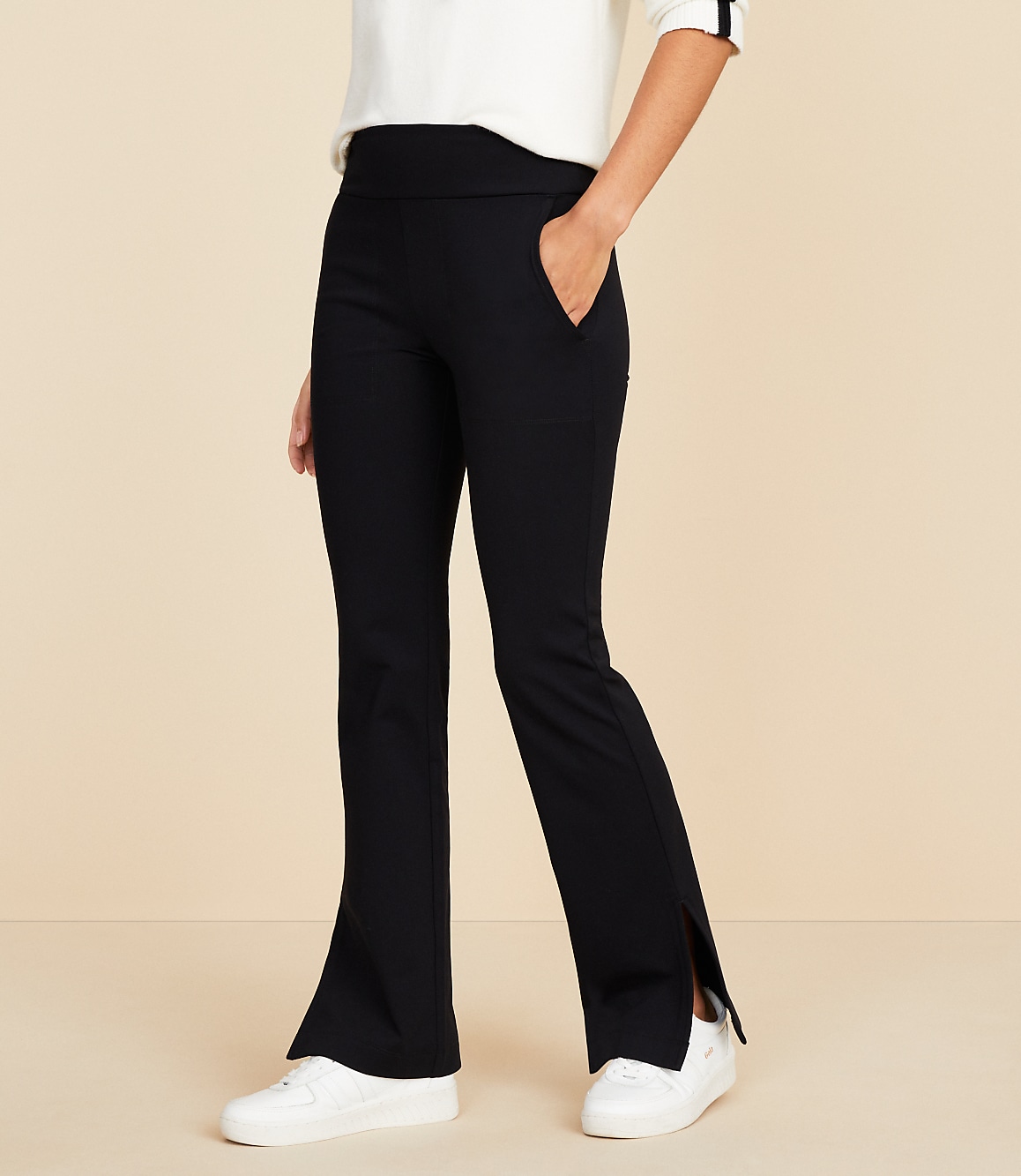 Lou & Grey Brushed Back Fleece Boot Cut Pants