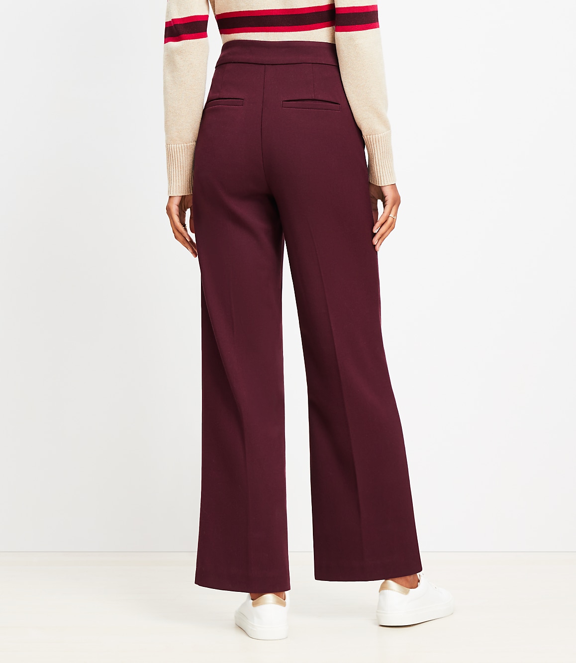 Coin Pocket Clean Wide Leg Pants in Twill