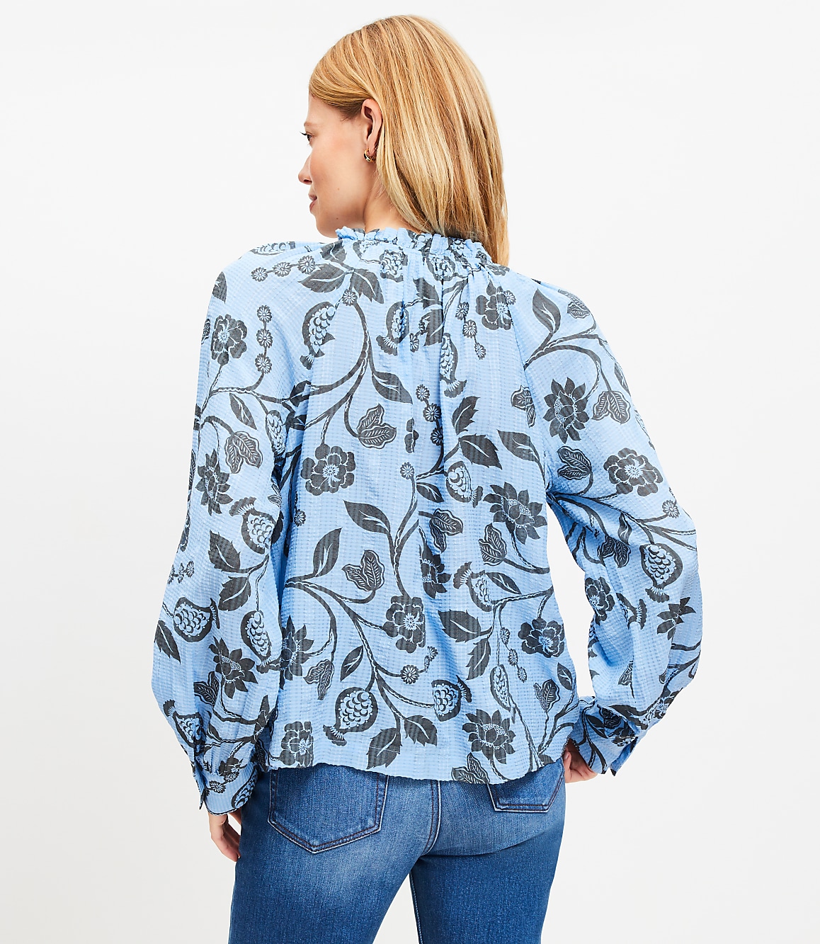 Garden Ruffle Neck Shirt