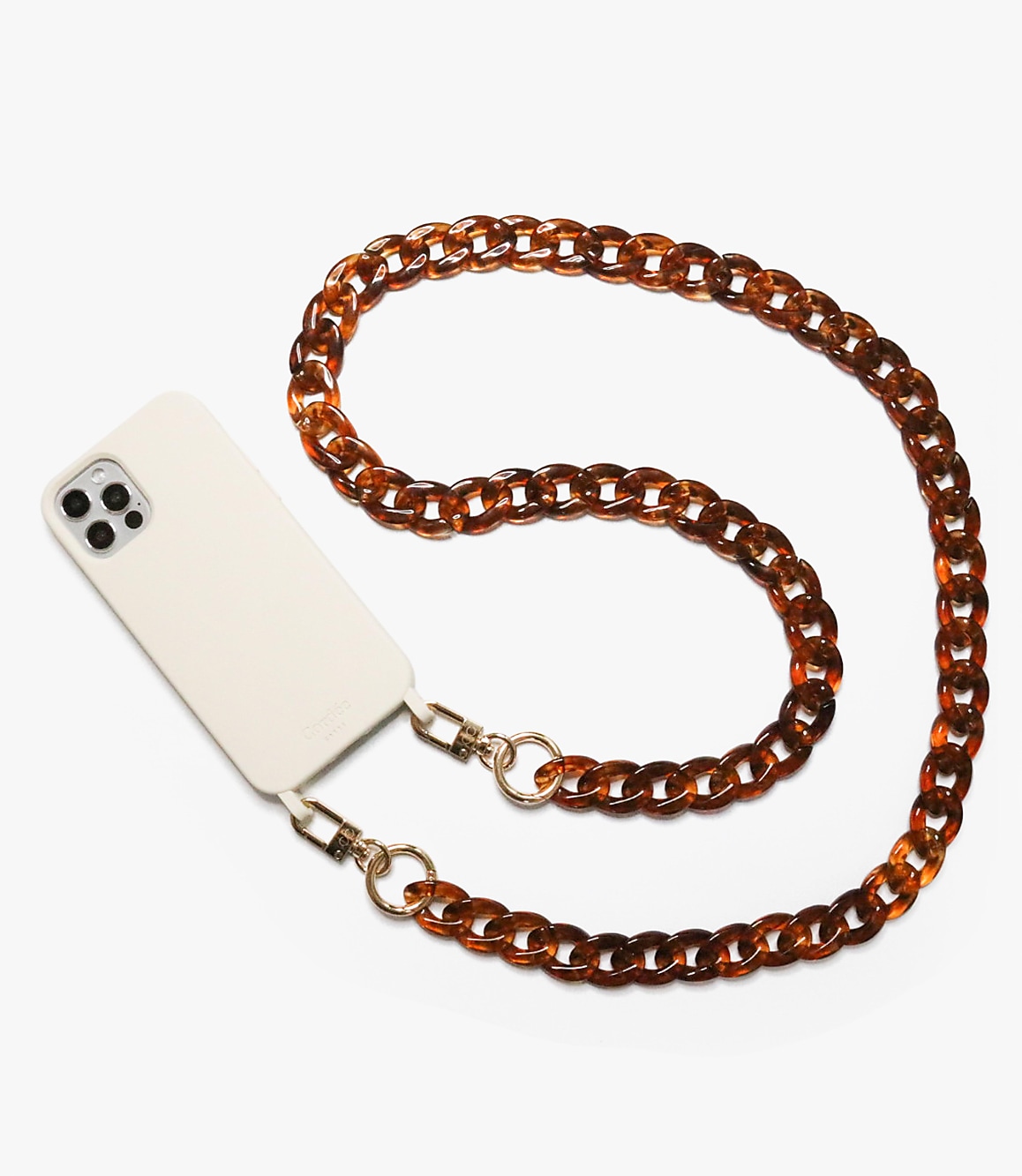 Cord&eacute;e Tortoiseshell Print Curby Phone Chain