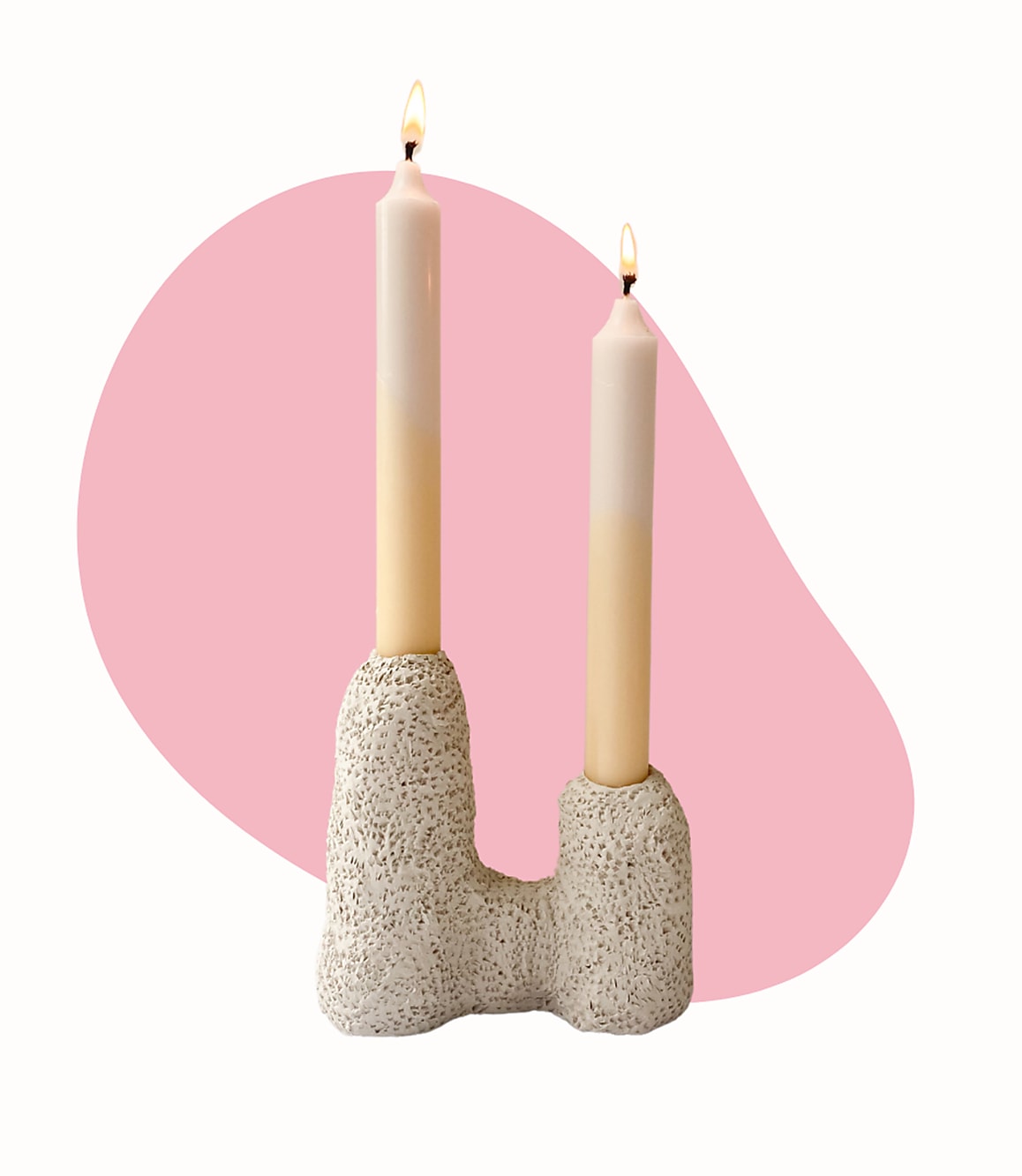 Pottery With A Purpose Taper Candle + Clay Pottery Kit - Air Dry