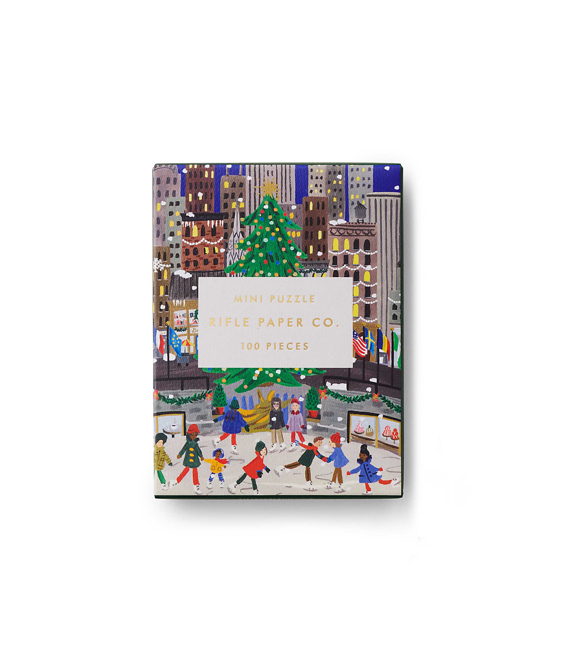 Rifle Paper Co. Holiday On Ice Mini Jigsaw Puzzle