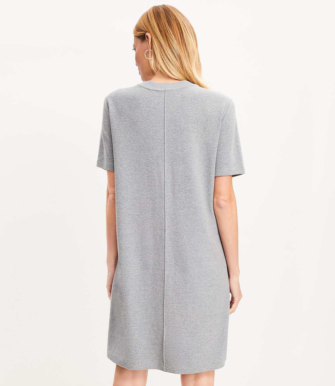 Heathered Ottoman Mini Tee Dress