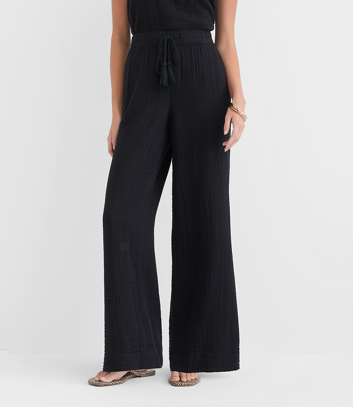 LOFT Beach Triple Cloth Wide Leg Pants