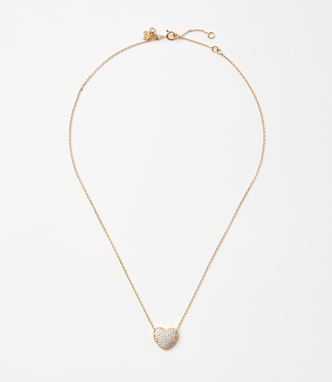 Pave Puffy Heart Necklace