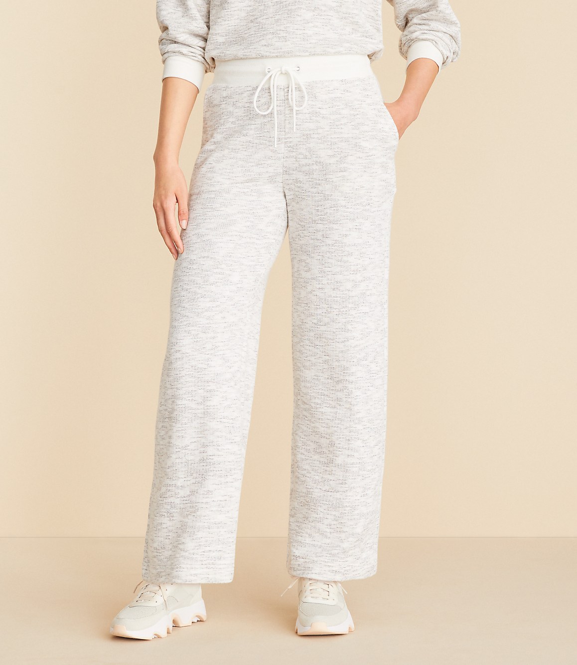 Lou & Grey Spacedye Terry Wide Leg Crop Pants