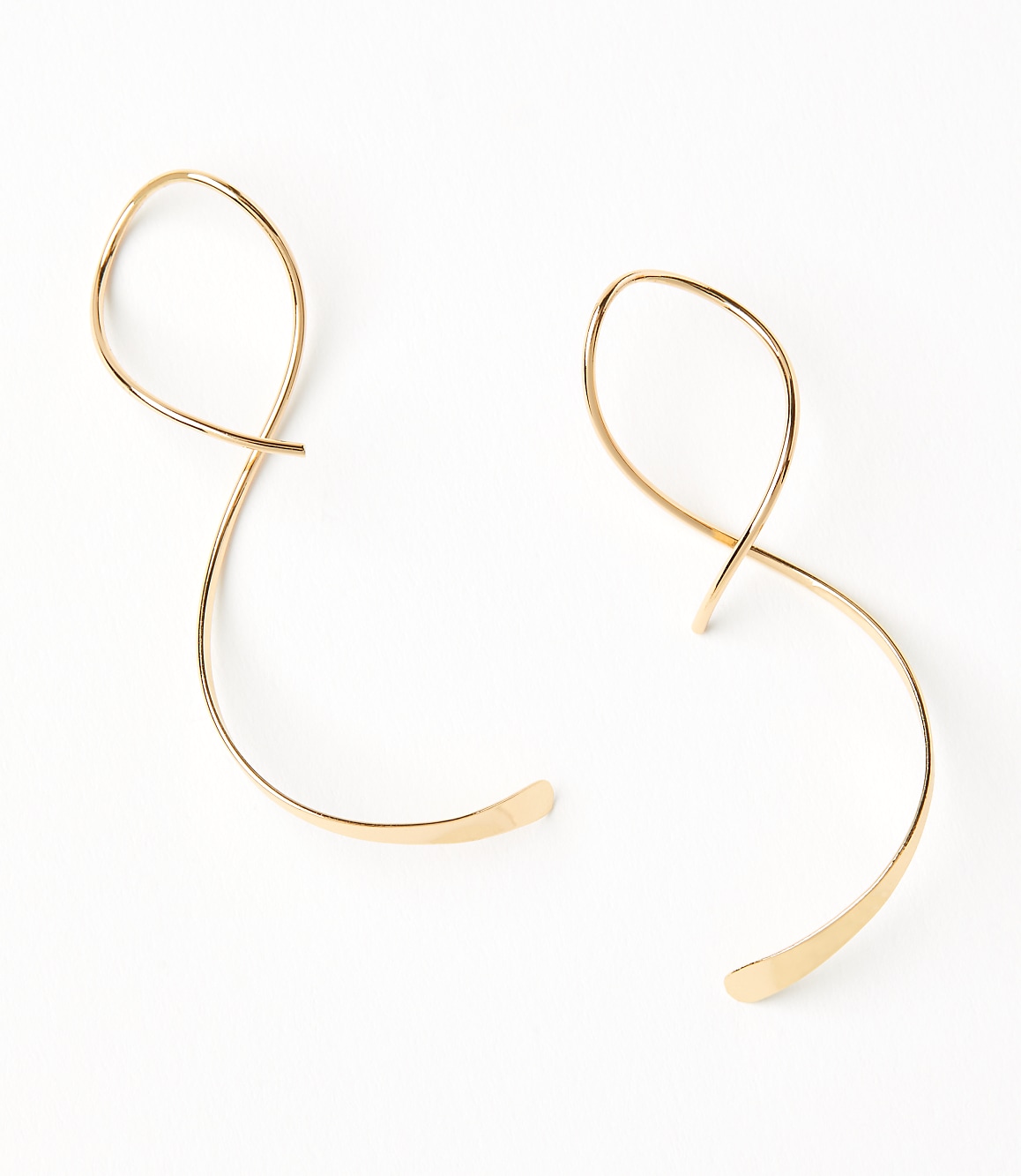 Swirl Pull Through Drop Earrings