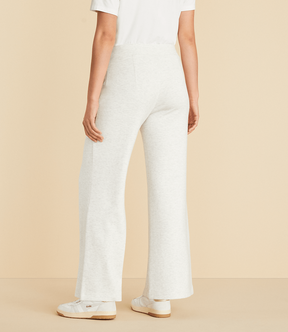 Lou & Grey Heathered Pintucked Scubasoft Wide Leg Pants