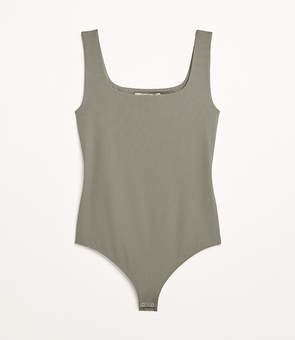 Petite LOFT Versa Ribbed Square Neck Bodysuit