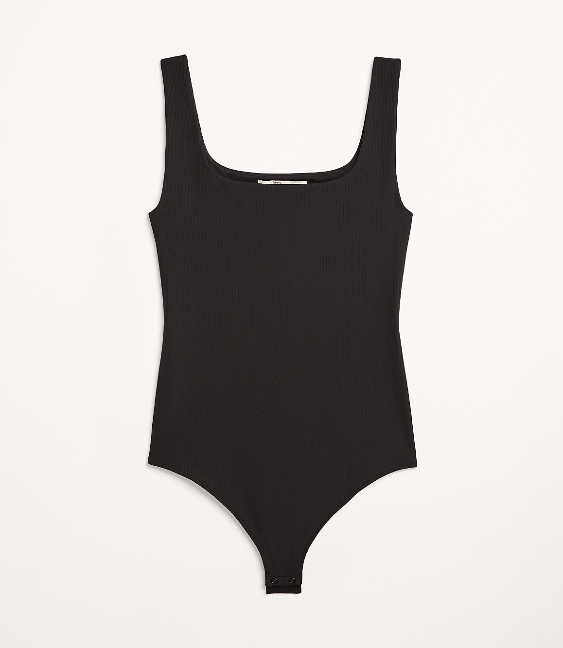 Petite LOFT Versa Ribbed Square Neck Bodysuit
